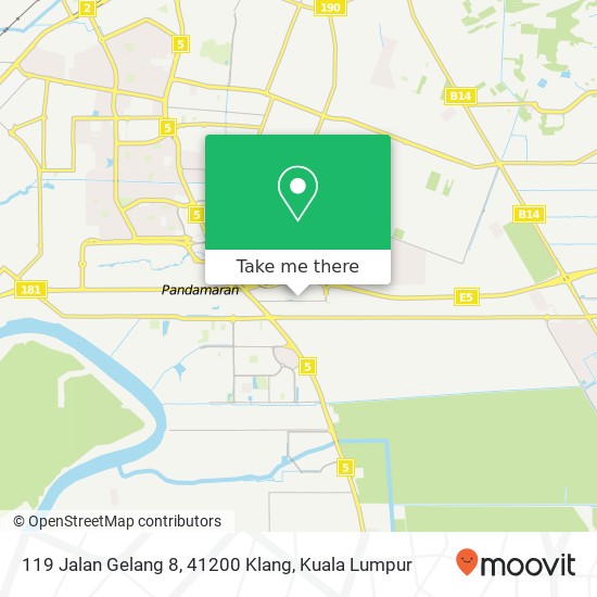 119 Jalan Gelang 8, 41200 Klang map
