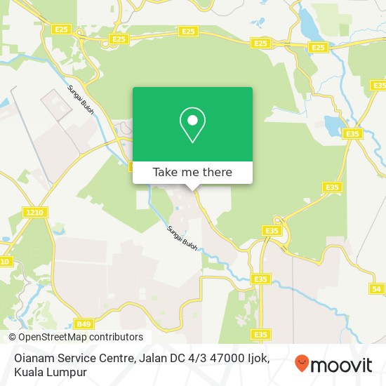 Peta Oianam Service Centre, Jalan DC 4 / 3 47000 Ijok