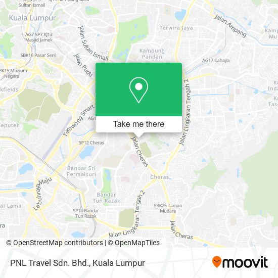 PNL Travel Sdn. Bhd. map