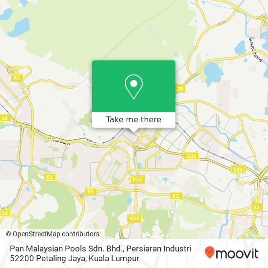 Pan Malaysian Pools Sdn. Bhd., Persiaran Industri 52200 Petaling Jaya map