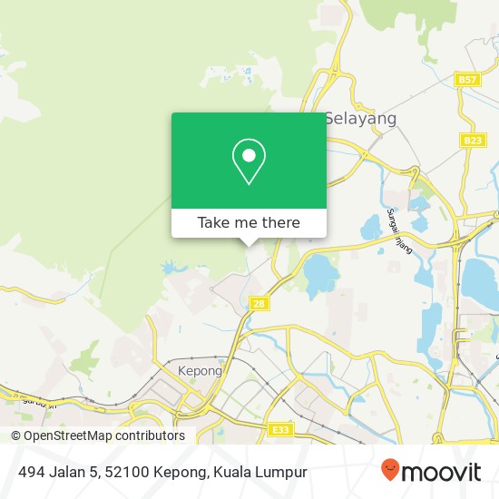 494 Jalan 5, 52100 Kepong map