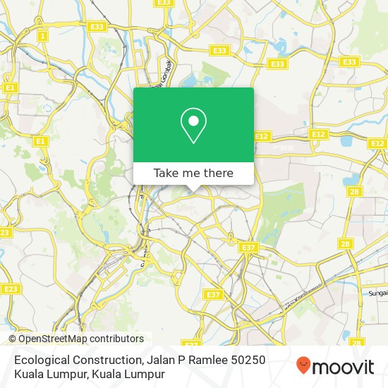 Ecological Construction, Jalan P Ramlee 50250 Kuala Lumpur map