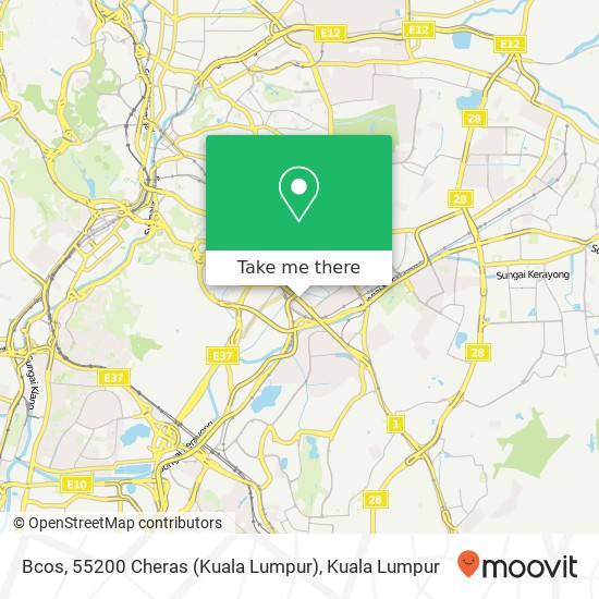 Bcos, 55200 Cheras (Kuala Lumpur) map