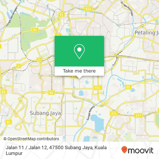 Jalan 11 / Jalan 12, 47500 Subang Jaya map