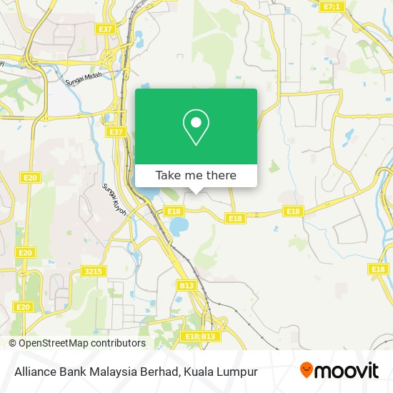 Peta Alliance Bank Malaysia Berhad