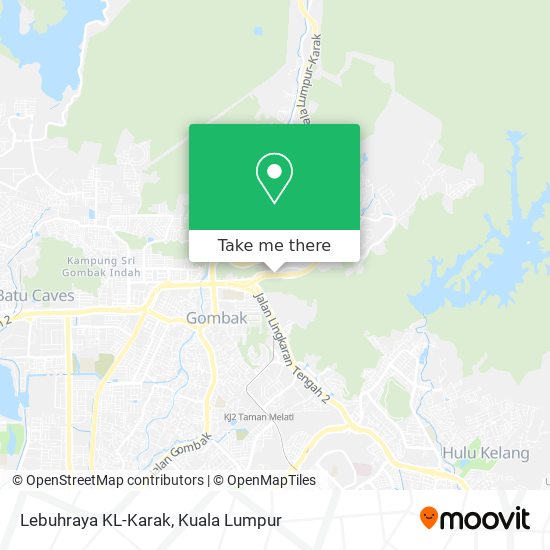 Lebuhraya KL-Karak map