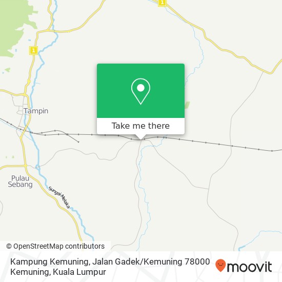 Kampung Kemuning, Jalan Gadek / Kemuning 78000 Kemuning map