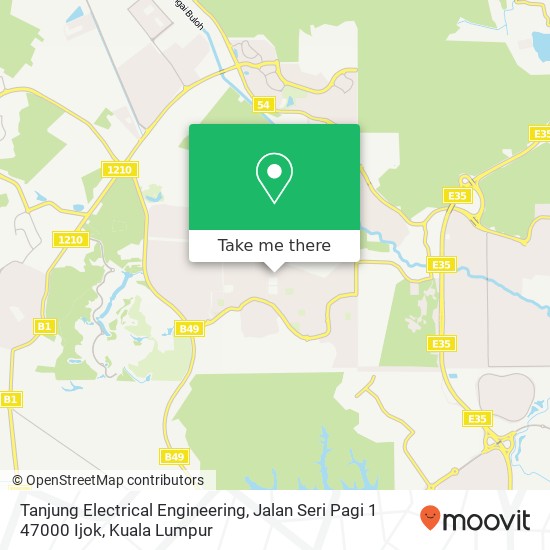 Peta Tanjung Electrical Engineering, Jalan Seri Pagi 1 47000 Ijok