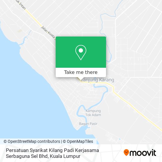 Peta Persatuan Syarikat Kilang Padi Kerjasama Serbaguna Sel Bhd