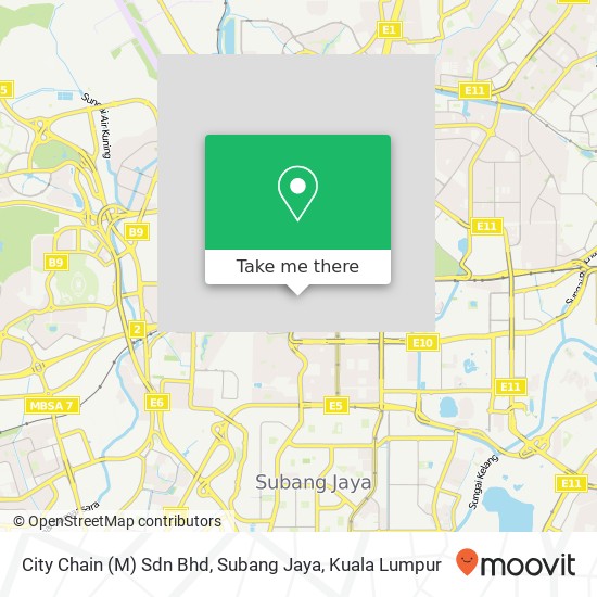 City Chain (M) Sdn Bhd, Subang Jaya map