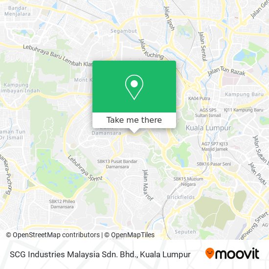 Peta SCG Industries Malaysia Sdn. Bhd.
