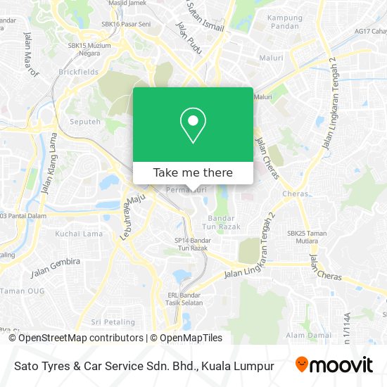 Sato Tyres & Car Service Sdn. Bhd. map