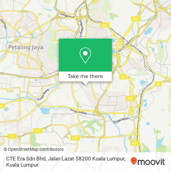 CTE Era Sdn Bhd, Jalan Lazat 58200 Kuala Lumpur map