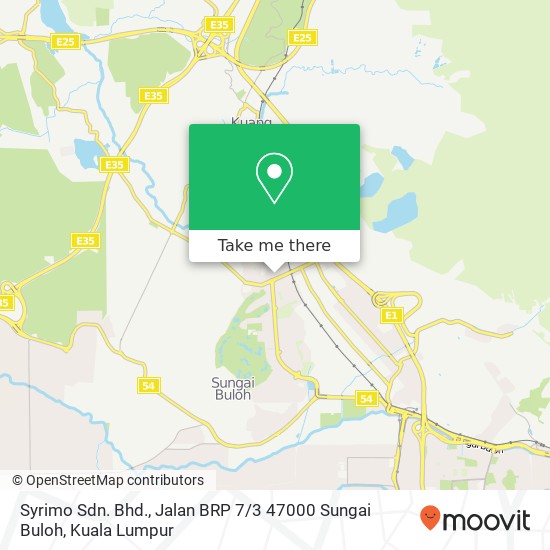 Syrimo Sdn. Bhd., Jalan BRP 7 / 3 47000 Sungai Buloh map