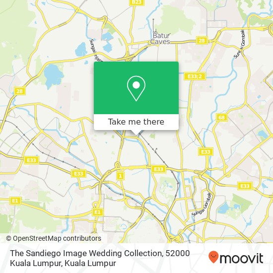 The Sandiego Image Wedding Collection, 52000 Kuala Lumpur map