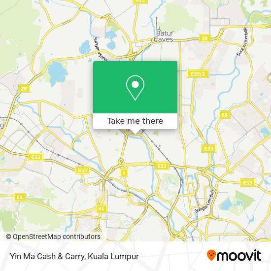 Yin Ma Cash & Carry map