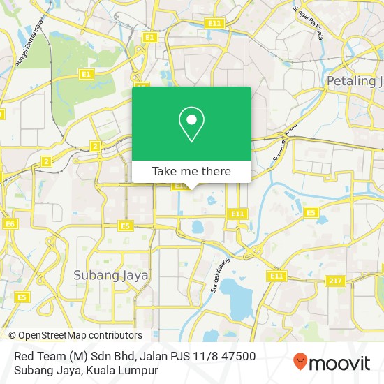 Peta Red Team (M) Sdn Bhd, Jalan PJS 11 / 8 47500 Subang Jaya