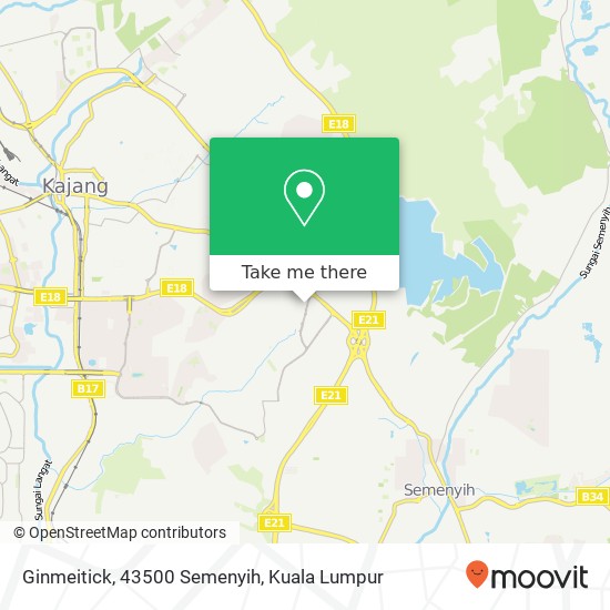 Ginmeitick, 43500 Semenyih map