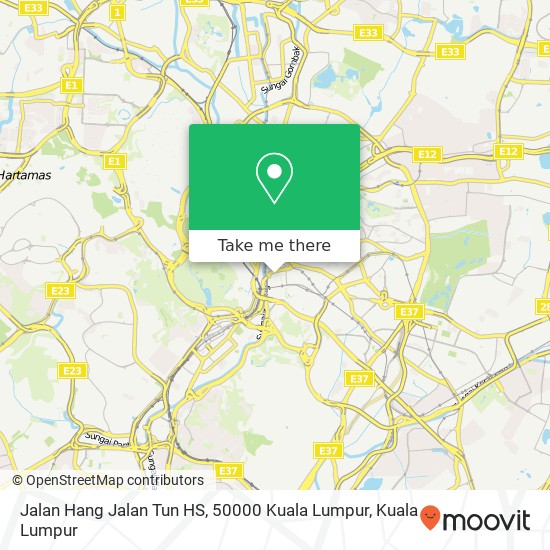 Jalan Hang Jalan Tun HS, 50000 Kuala Lumpur map