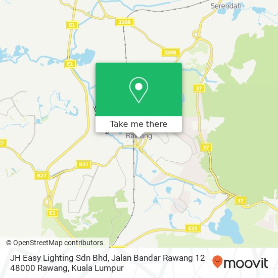 JH Easy Lighting Sdn Bhd, Jalan Bandar Rawang 12 48000 Rawang map