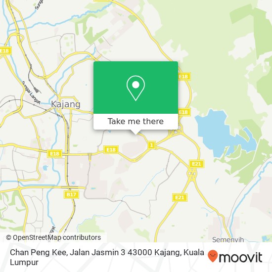 Chan Peng Kee, Jalan Jasmin 3 43000 Kajang map