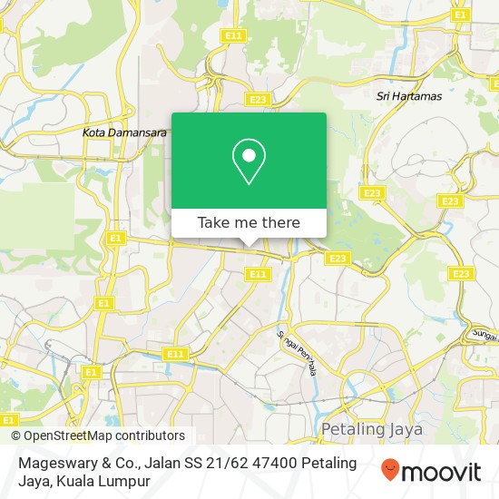 Peta Mageswary & Co., Jalan SS 21 / 62 47400 Petaling Jaya
