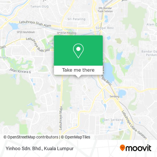 Yinhoo Sdn. Bhd. map