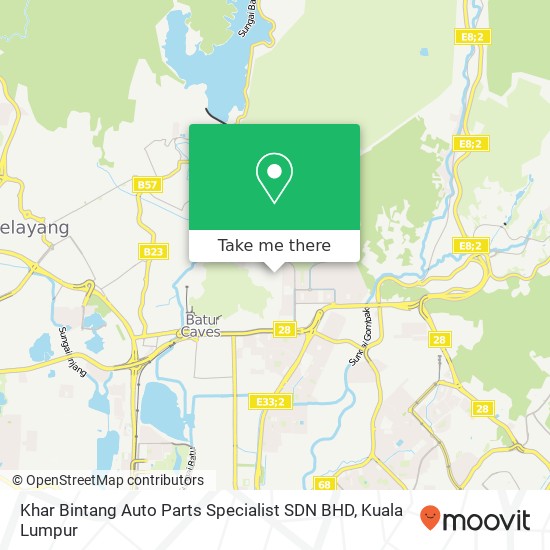 Peta Khar Bintang Auto Parts Specialist SDN BHD