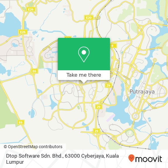 Dtop Software Sdn. Bhd., 63000 Cyberjaya map