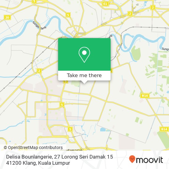 Delisa Bounlangerie, 27 Lorong Seri Damak 15 41200 Klang map