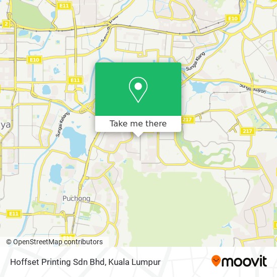 Hoffset Printing Sdn Bhd map