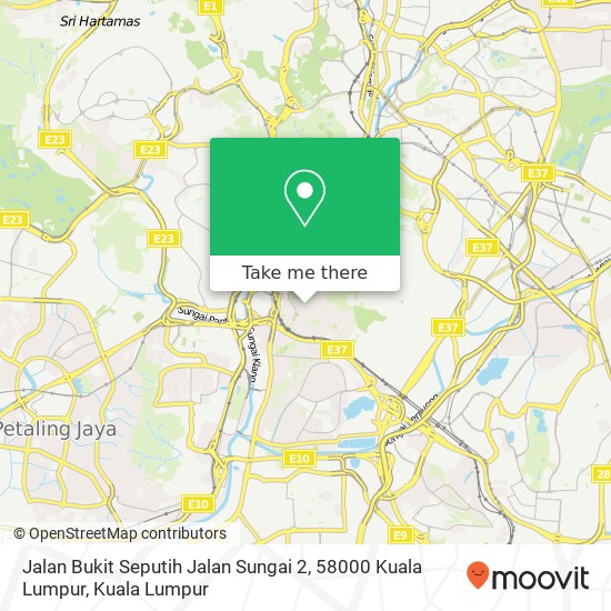 Jalan Bukit Seputih Jalan Sungai 2, 58000 Kuala Lumpur map