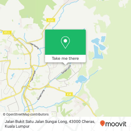 Jalan Bukit Satu Jalan Sungai Long, 43000 Cheras map