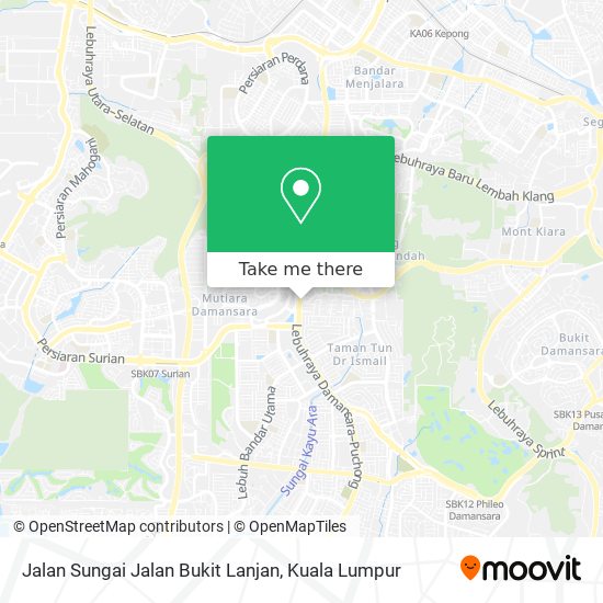 Peta Jalan Sungai Jalan Bukit Lanjan