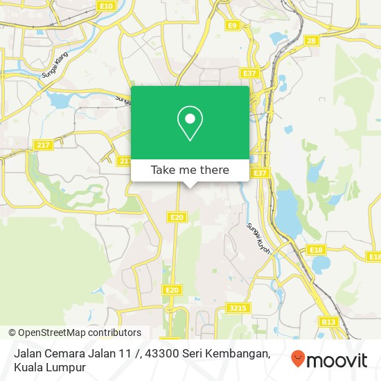 Peta Jalan Cemara Jalan 11 /, 43300 Seri Kembangan