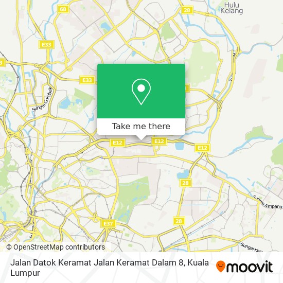 Peta Jalan Datok Keramat Jalan Keramat Dalam 8