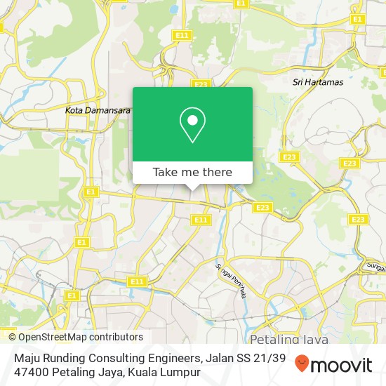 Maju Runding Consulting Engineers, Jalan SS 21 / 39 47400 Petaling Jaya map