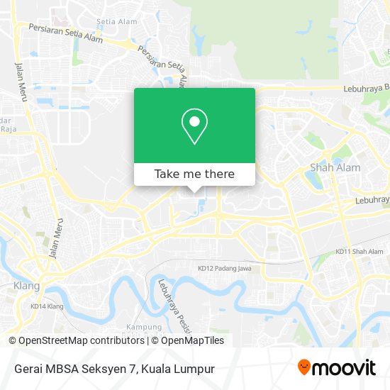 Gerai MBSA Seksyen 7 map