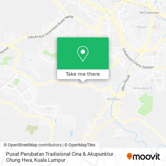 Pusat Perubatan Tradisional Cina & Akupunktur Chung Hwa map
