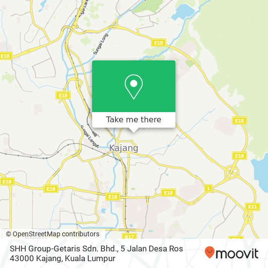 SHH Group-Getaris Sdn. Bhd., 5 Jalan Desa Ros 43000 Kajang map