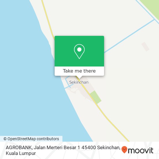 AGROBANK, Jalan Merteri Besar 1 45400 Sekinchan map