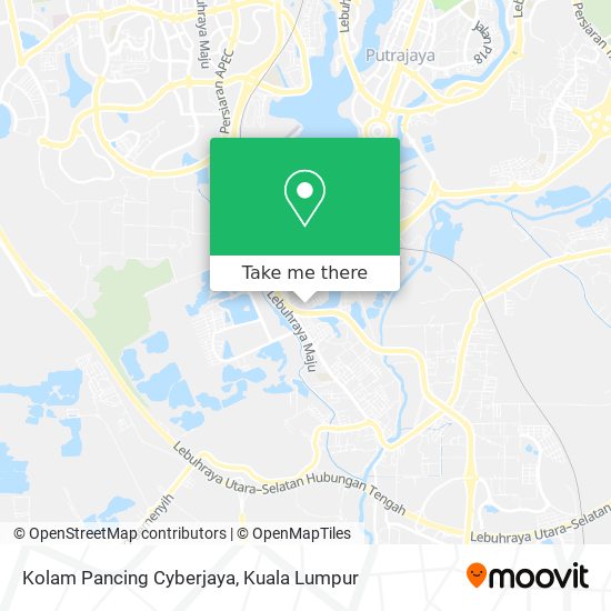 Kolam Pancing Cyberjaya map