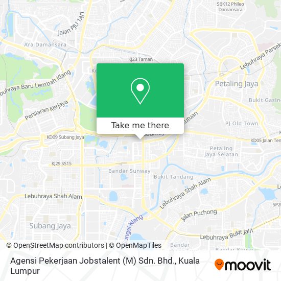 How To Get To Agensi Pekerjaan Jobstalent M Sdn Bhd In Petaling Jaya By Bus Train Or Mrt Lrt