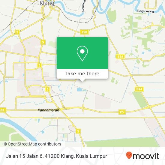 Peta Jalan 15 Jalan 6, 41200 Klang