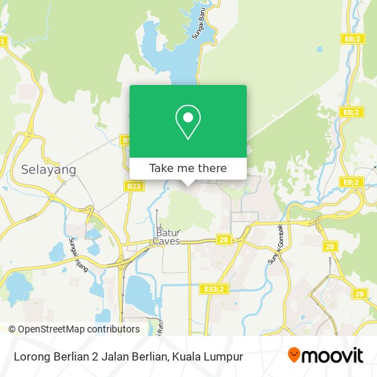 Peta Lorong Berlian 2 Jalan Berlian