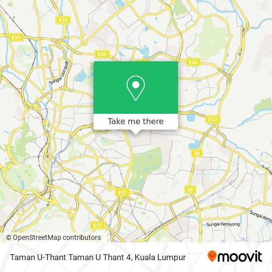 Taman U-Thant Taman U Thant 4 map