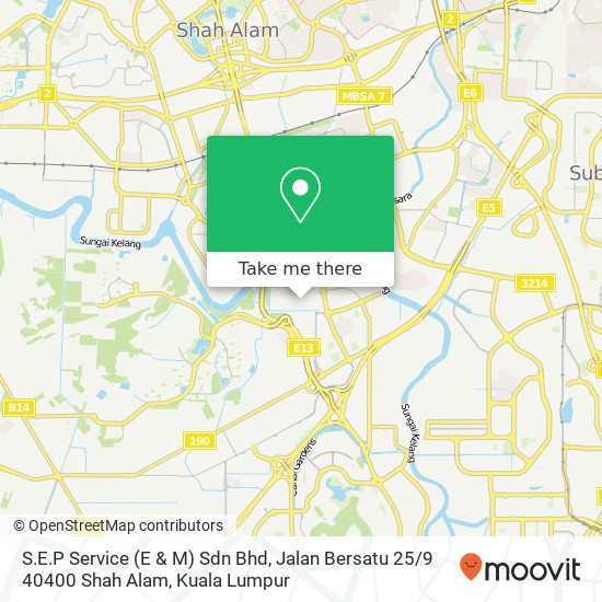 S.E.P Service (E & M) Sdn Bhd, Jalan Bersatu 25 / 9 40400 Shah Alam map