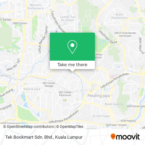 Tek Bookmart Sdn. Bhd. map
