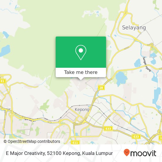 E Major Creativity, 52100 Kepong map