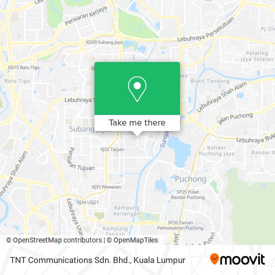 TNT Communications Sdn. Bhd. map